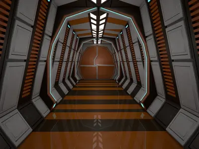Sci Fi Corridor  3D model
