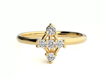 Women ring 3D print model 156