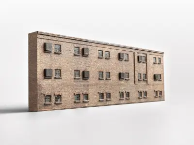 Abandoned Factory-Apartment Realistic Asset Low-poly 3D model