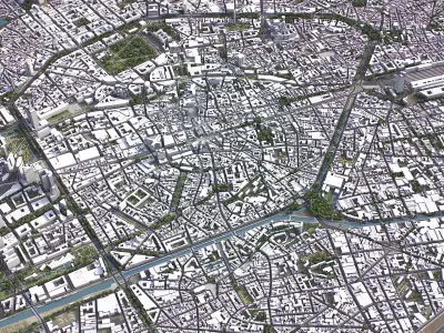 Brussels Low-poly 3D model