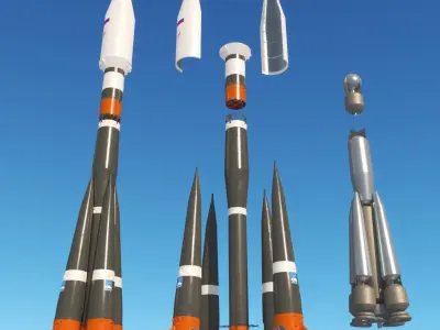 Soyuz 2 Rocket 3D model