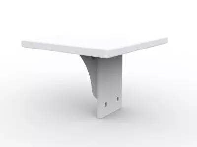 Floating Shelf Bracket Hidden Mount 3D Print Model 3D print model