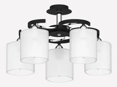 Chandelier set in high-tech style 3D model
