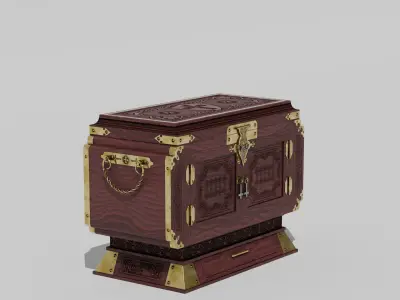 OB 00 05 vampire hunter trunk Low-poly 3D model