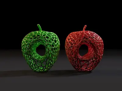 Hollow Apple 3D print model