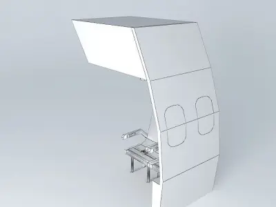 Airline seats with emergency masks Free 3D model