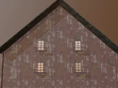 House Horror Low-poly 3D model