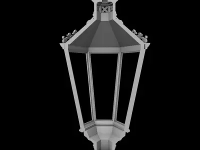 Classic Wall Lantern Vintage European Style 3D model 24P 3D print model