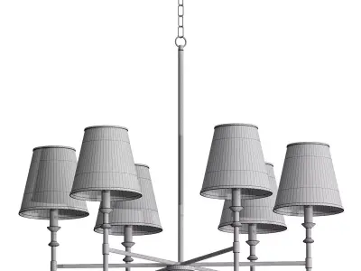 Barwon 6 Light Chandelier 3D model
