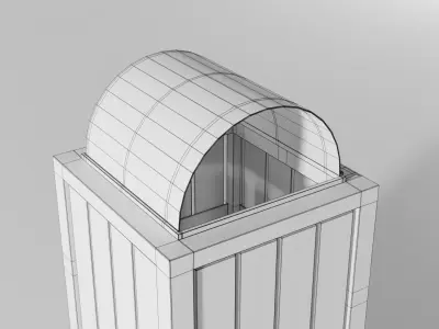 Trash Can 1 Low-poly 3D model
