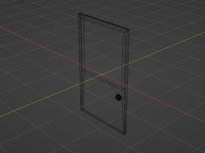 Kitchen door Free 3D model
