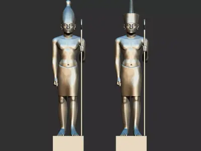 Egyptian King Statuettes Senusret  Petrie 3d  printable model 3D print model