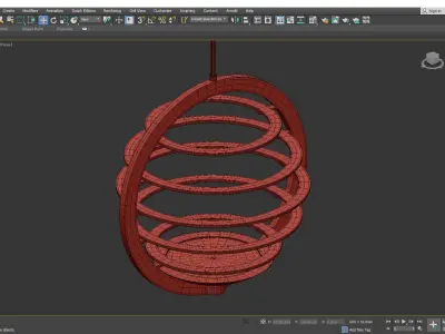 OMBRA CHANDELIER Low-poly 3D model