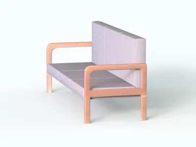 Chair 2 hospital sofa Free 3D model