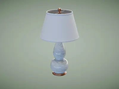 Vase Glass Table Lamp Low-poly 3D model