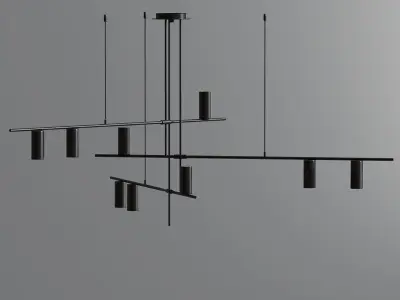 Modern Led Ceiling Light Collection 3D model