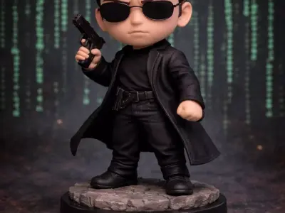 Movie Chibi Bundle 4 Character STL Files for 3D Printing 3D print model