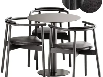 Mars Armchair by Branca Lisboa and Mesa Mona Table by Diabla 3D model