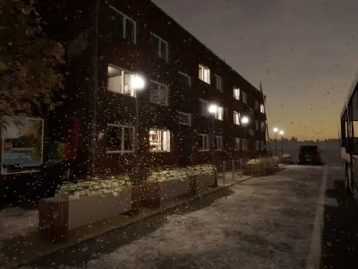 multi-storey building Low-poly 3D model