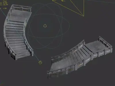 Moon City - Stairs 3D model