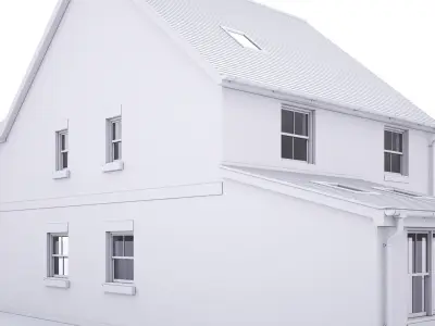 British House Theale E 3D model