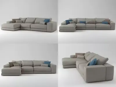 Hills sofa 6 3D model
