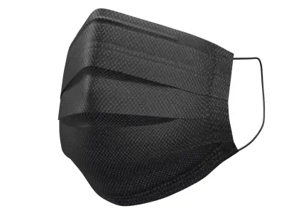 3 layer Disposable Mask PBR Low-poly 3D model