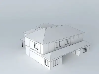 Beam House Free 3D model