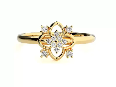 Women ring 3D print model 141