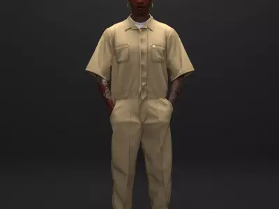 Overalls 3D model
