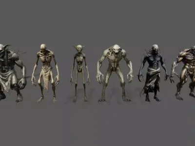 Monster Pack 9 Low-poly 3D model