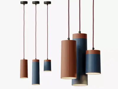 The Rigatoni pendant light 3D model