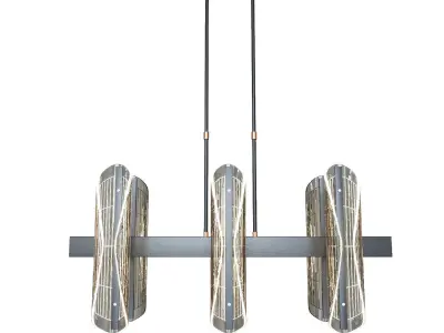 Acrylic Transformable Pendant Light 3D model