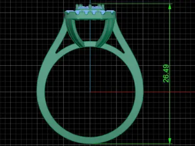 Jewelry ring 437 3D print model