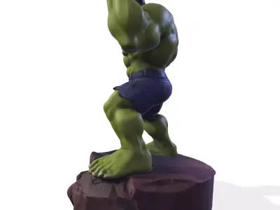 Gamma Rage  HighPoly Hulk 3D print model