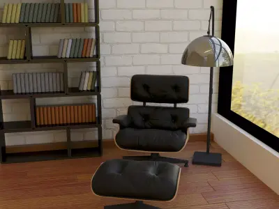 villa room scene  3D model