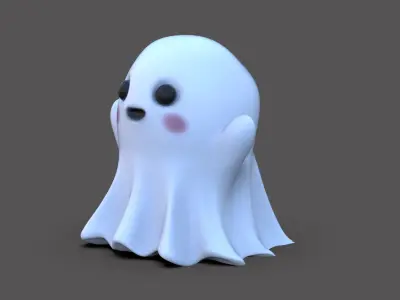 Cute Ghost Lamp 3D print model