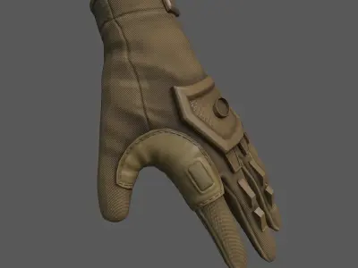 Scifi glove military low poly  Low-poly 3D model