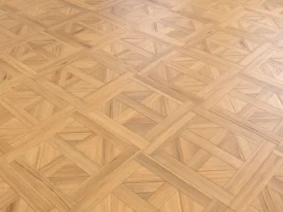 Parquet - Laminate - Wooden floor 4 in 1 Low-poly 3D model