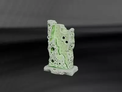 Reefstone Monolith Bookend Prime 3D print model