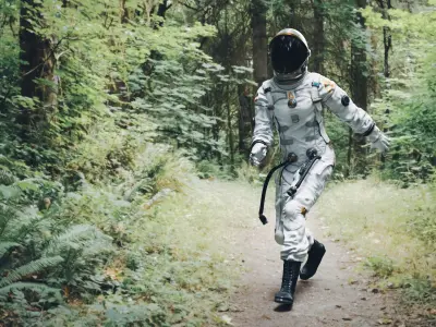  Female Space Suit 3D Model 