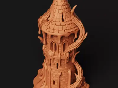 ldritch Horror Tower Tabletop RPG Scenery Free 3D print model