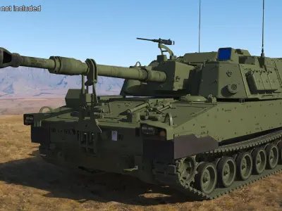  Howitzer Tank with Anti Tank Obstacles Collection 