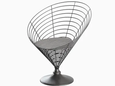 Wire Cone Chair 05 3D model