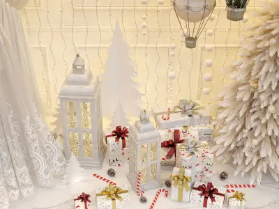 New Year showcase of the wedding salon 3D model