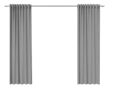 Curtain ikea grommet curtains 3D model