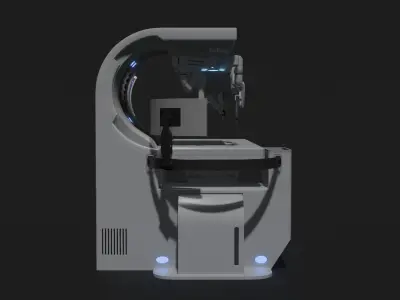 Surgical Robotic System Low-poly 3D model