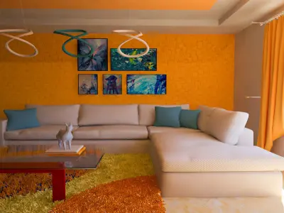 Living Room 3D model