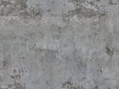 Concrete Damaged Wall PBR Texture