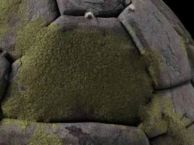 Stone Materials 51- Abandon Big Stone By Gravel Sbsar Seamless Texture